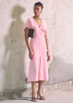 Gathered midi dress