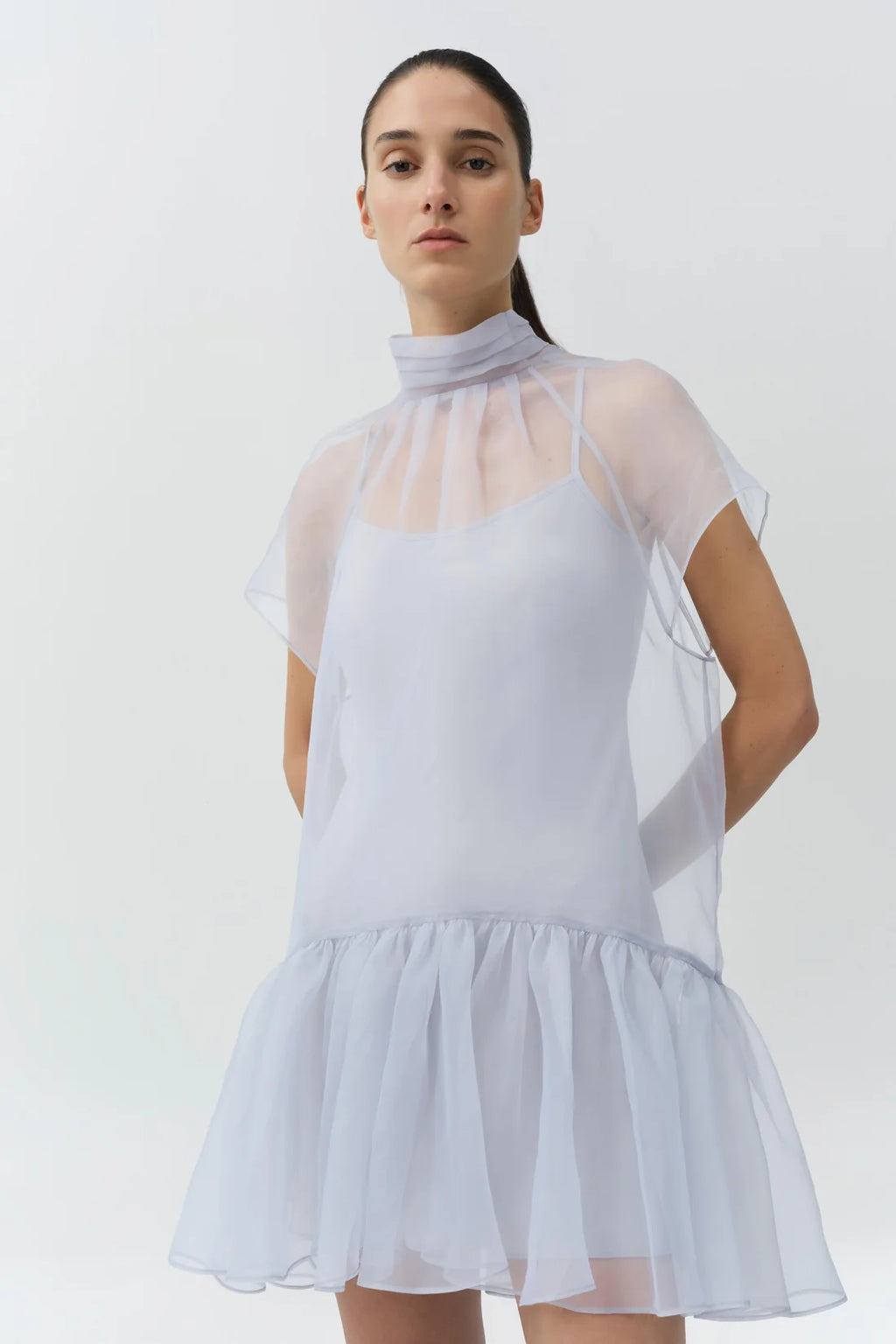 Beaux Bow Detail Organza Mini