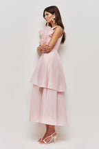 Selestia Ruffle Flared Dress