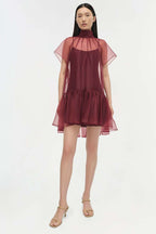 Beaux Bow Detail Organza Mini
