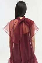Beaux Bow Detail Organza Mini