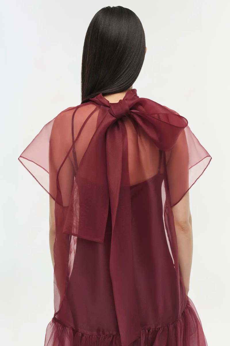 Beaux Bow Detail Organza Mini