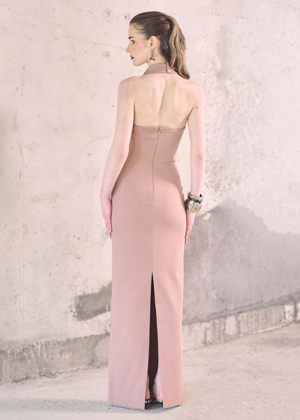Illona Crepe halterneck Gown