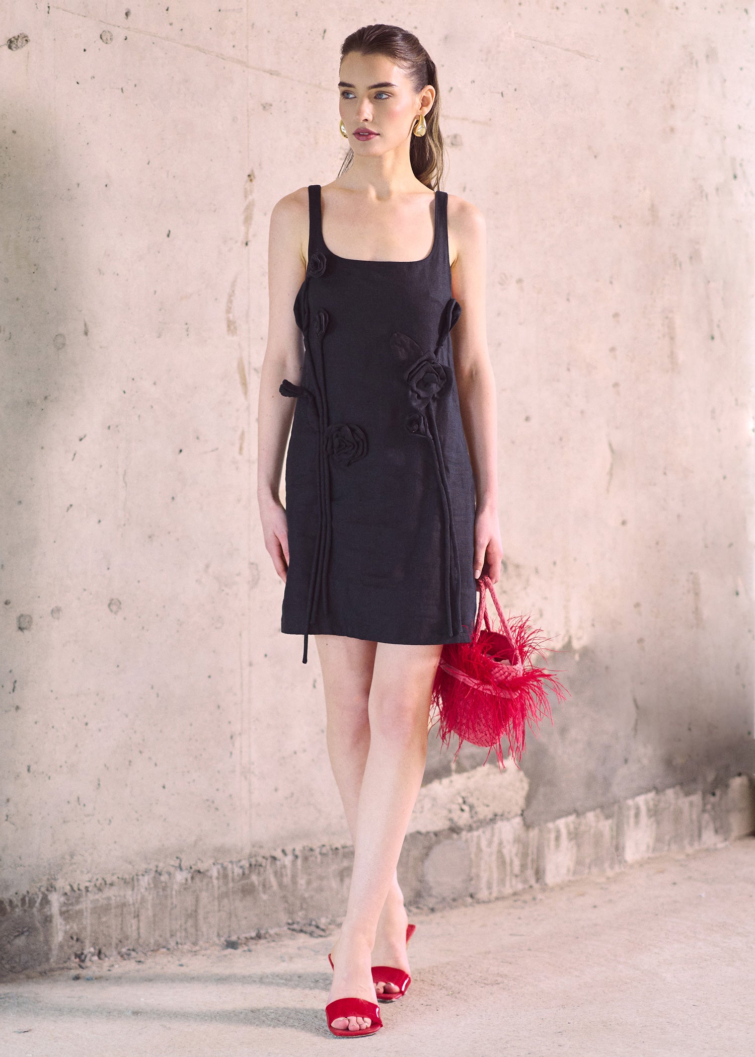 Linen Mini Dress