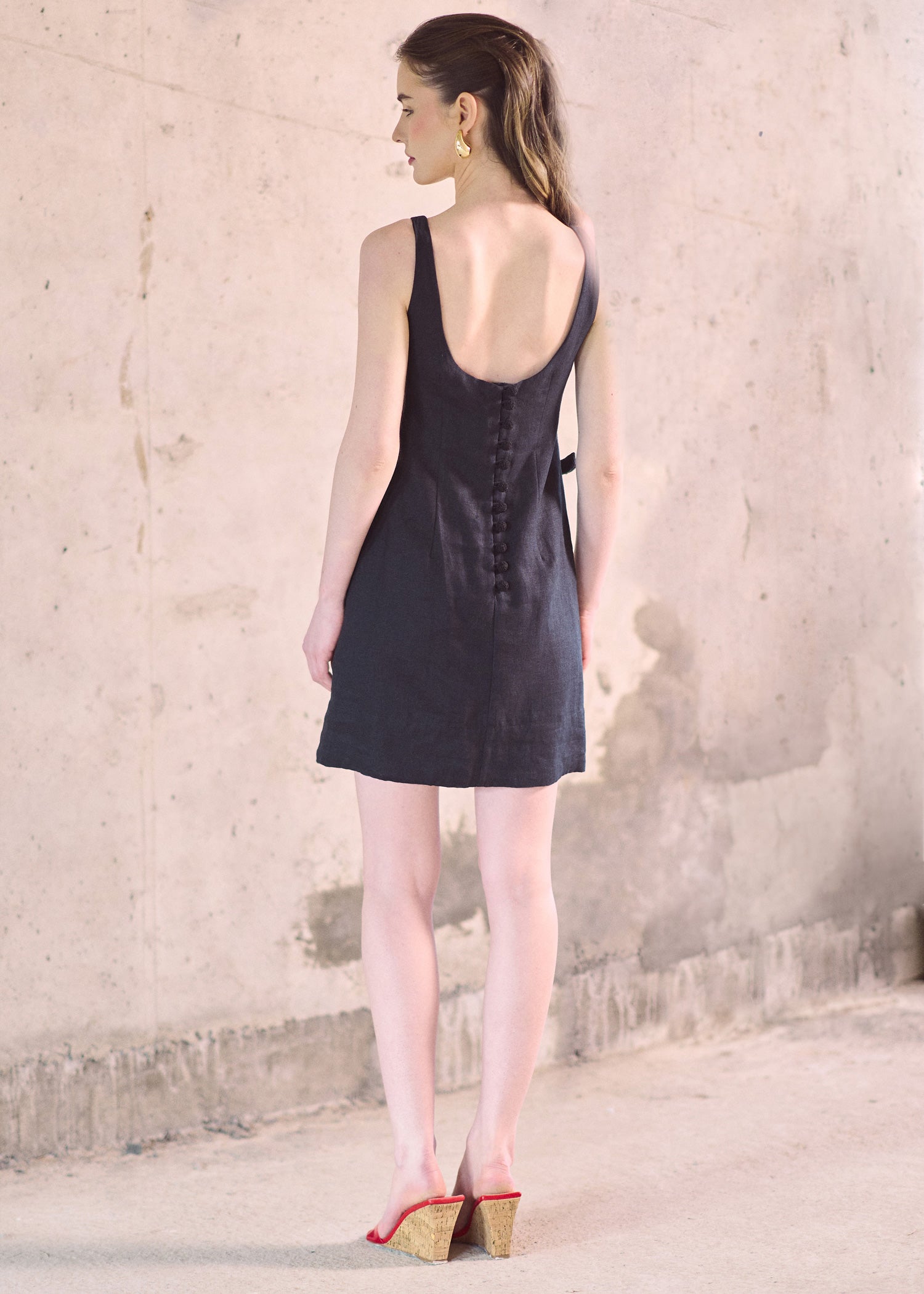 Linen Mini Dress