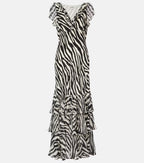 Amelle Zebra Print Maxi