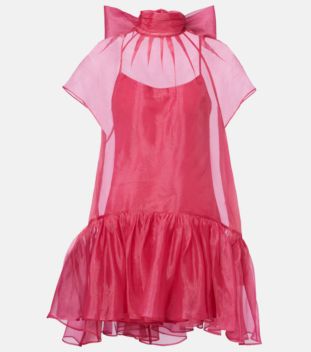 Beaux Bow Detail Organza Mini