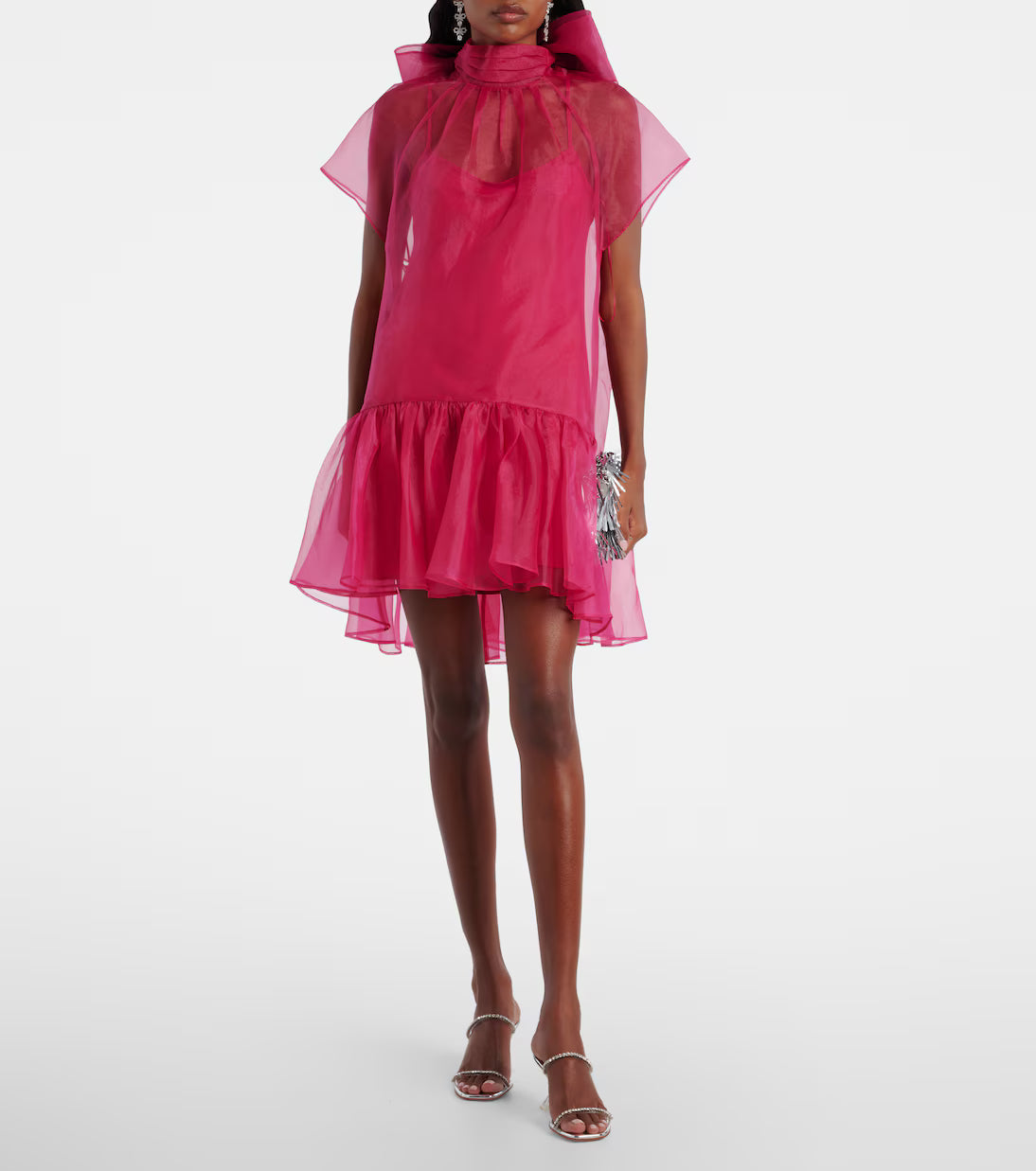Beaux Bow Detail Organza Mini
