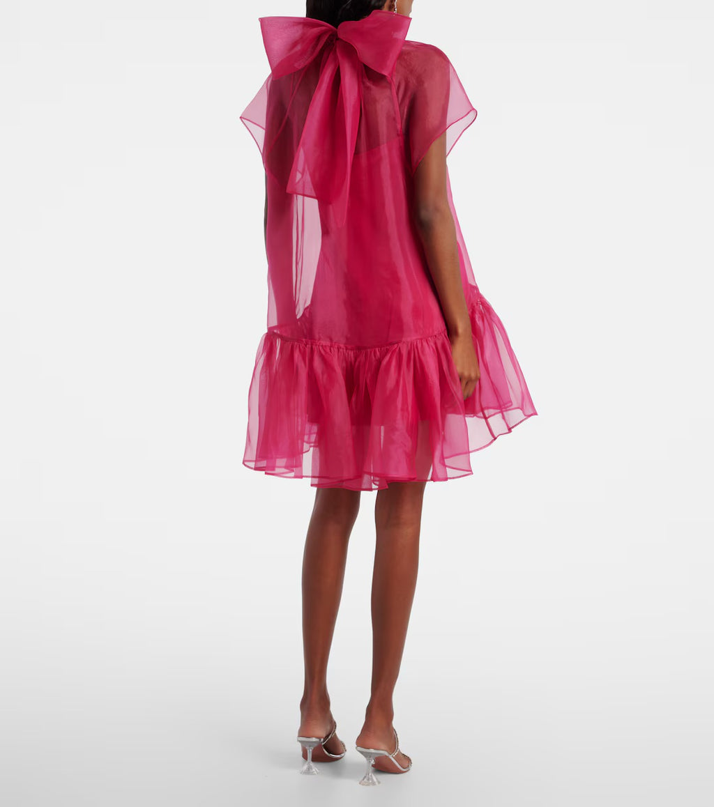 Beaux Bow Detail Organza Mini