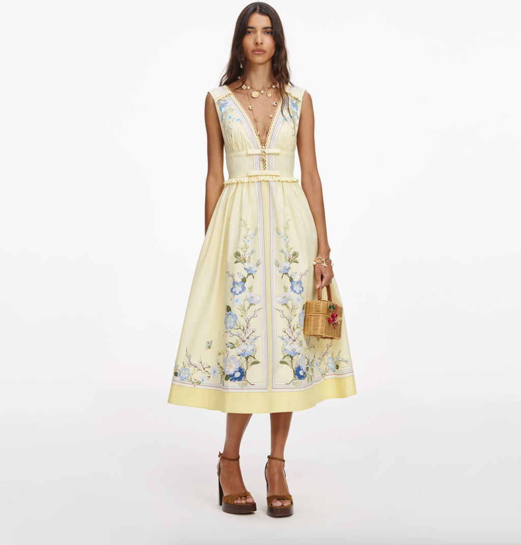 Floral Cotton Midi