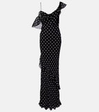 Polka Dot Georgette Maxi