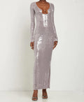 Solaria Sequinned Midi Dress
