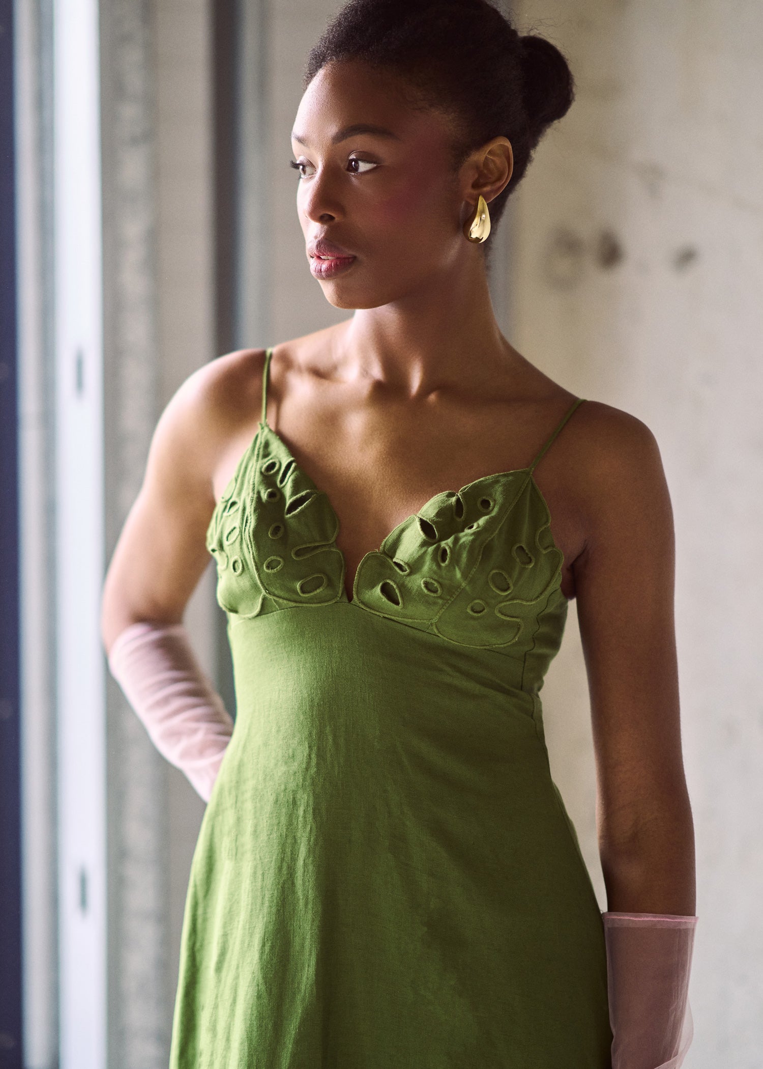 Monstera Midi Dress