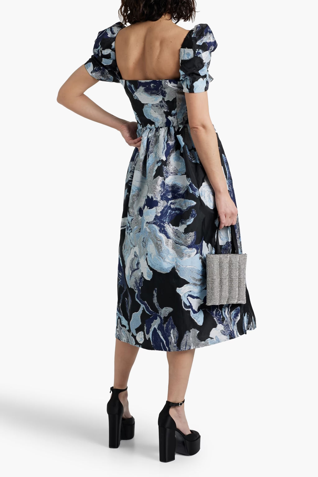 Everleigh Twisted Metallic Jacquard Midi