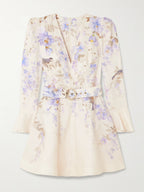 Luna belted floral dress