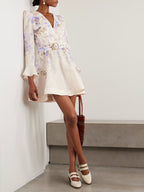 Luna belted floral dress