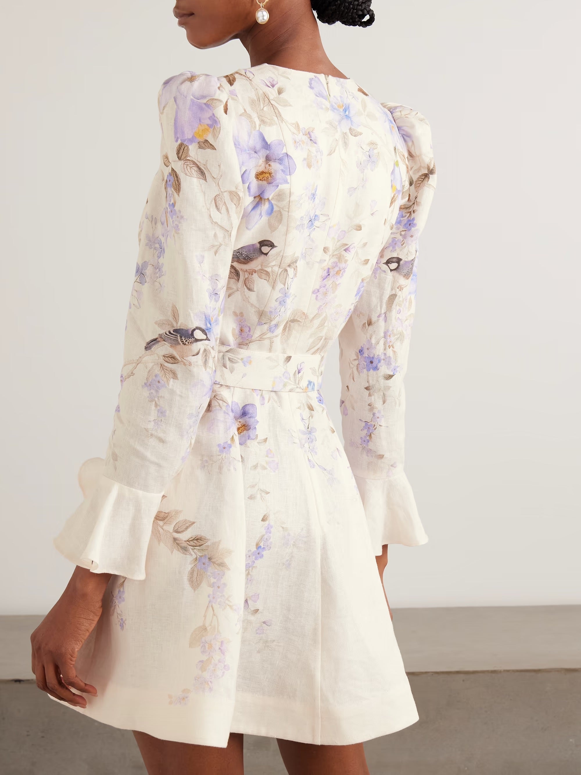 Luna belted floral dress