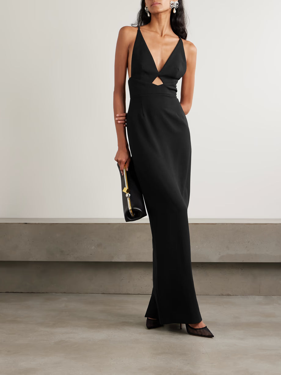 Milly Cut Out Crepe Gown