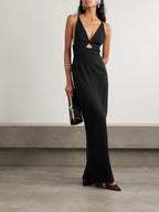 Milly Cut Out Crepe Gown